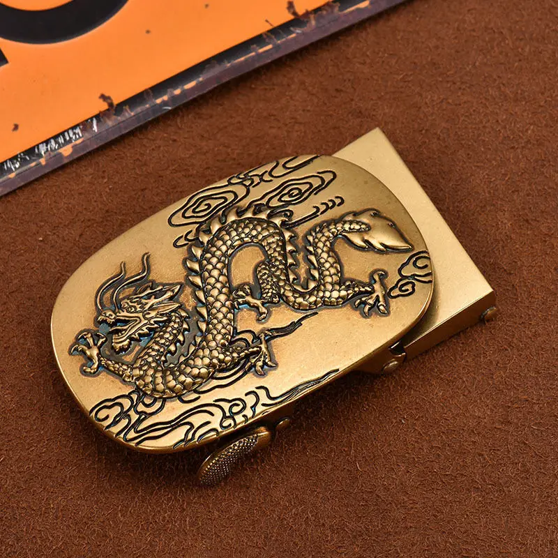gold Классическая и модная пряжка для ремня, Мужская Автоматическая пряжка, брендовые дизайнерские кожаные пряжки для пояса, деловые мужские роскошные качественные - Цвет: gold