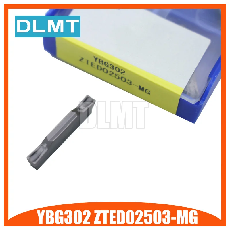 10pcs/set ZTED02503-MG YBG302 Grooving blade for Stainless steel/Steel PVD Coated grooving &amp turning inserts | Инструменты