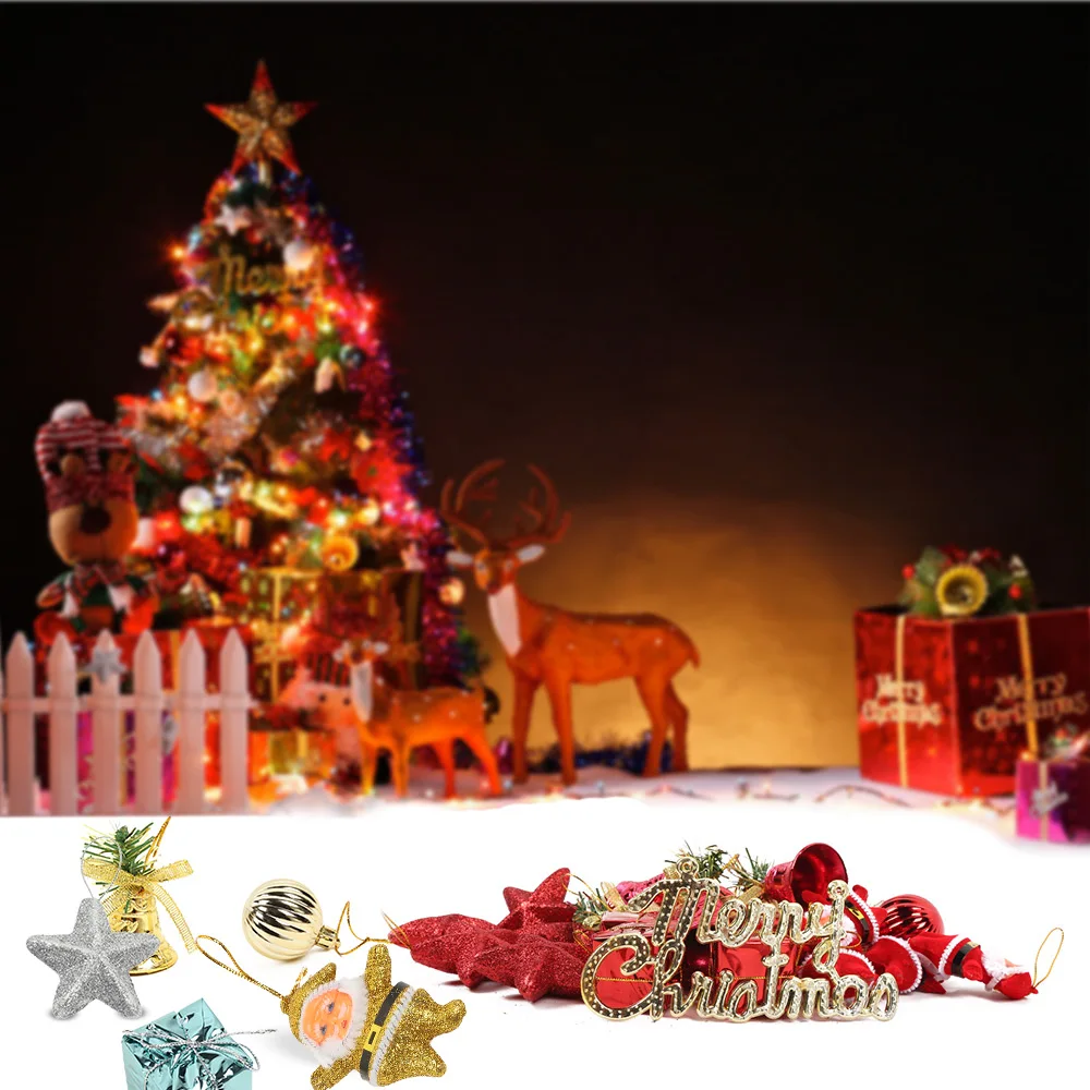 28-in-1 Christmas Decoration Pendant Suit Wall Hangings Ornaments New Year Festival Party Home Z30 | Дом и сад