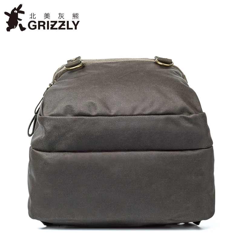 GRIZZLY мужской холщовый рюкзак для ноутбука Mochila мальчиков подростков школьные сумки повседневные