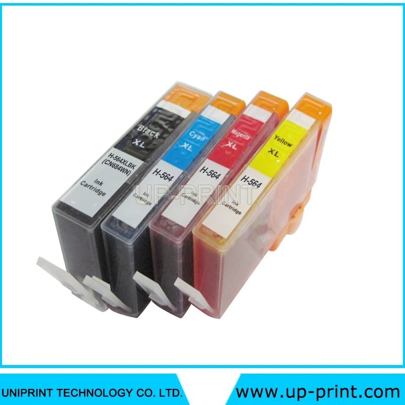 4 шт. совместимый с чернильным картриджем HP564 для photoar