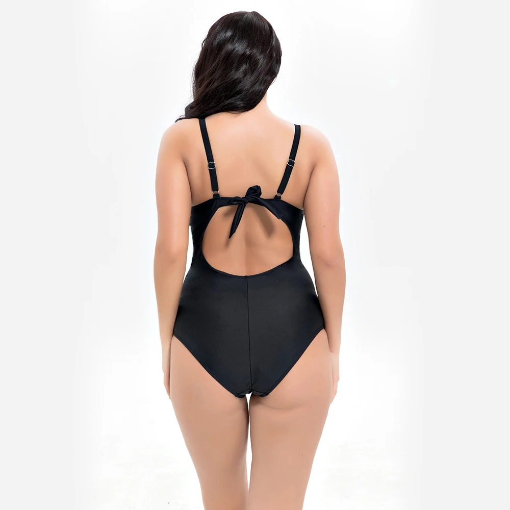 Купальный костюм большого размера закрытый Купальник для женщин 2018 женский