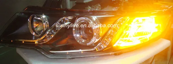 Для KIA Forte Cerato светодиодный фары «ангельские глаза» 2009 до 2011 год LDV1