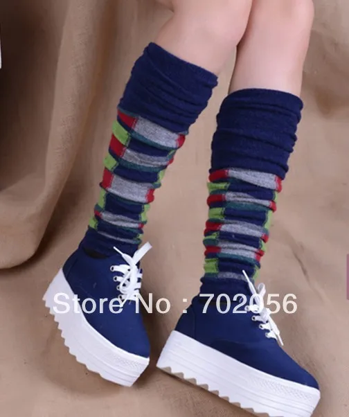 6 пар/партия женские ботинки из смеси шерсти с кроличьим мехом|boot sleeves|long leg