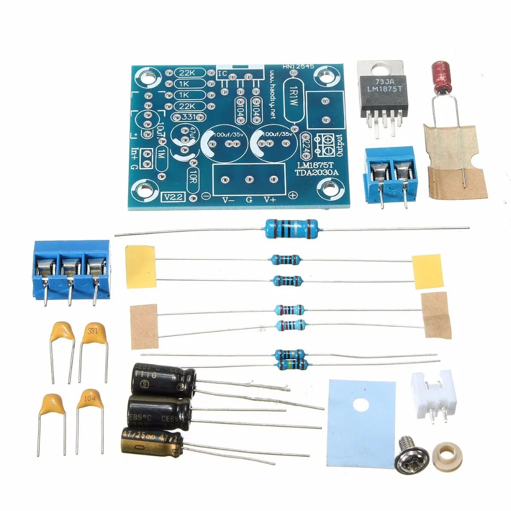 20 Вт HIFI моноканальный стерео аудио усилитель LM1875T плата модуля DIY Kit | Электроника