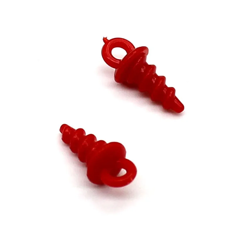 50PCS Boilie Screw Plastic Bait Pop Up Carp Fishing Holder Accessories Ronnie D Rig Terminal Tackle Equipment | Спорт и развлечения