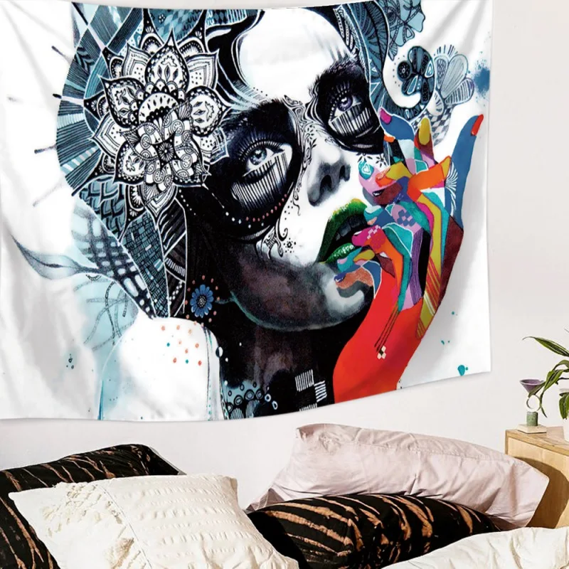 Настенный гобелен с абстрактной живописью художественная живопись полиэстер