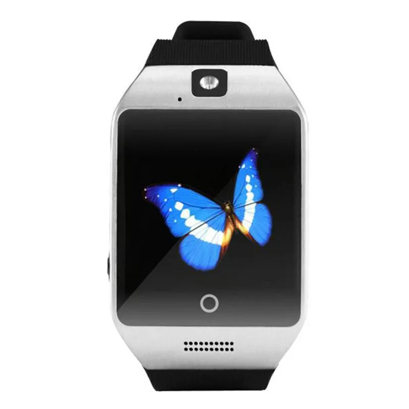 Silver HIPERDEAL умная электроника Q18 Bluetooth Смарт часы GSM камера TF карта телефон наручные часы для Android Все совместимые часы - Цвет: Silver
