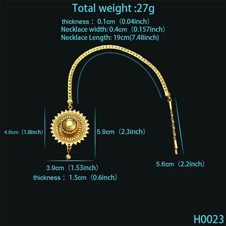 Fansheng Эфиопии Женская Золотая цепочка jewelry в африканском стиле цвет