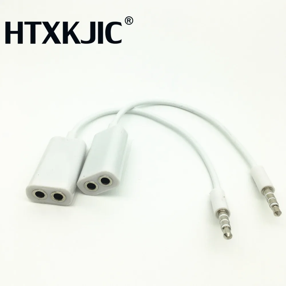1 штекер 2 гнезда 3 5 разъем Aux аудио кабель сплиттер для наушников Apple iPhone 4 5s 6 6S 7 plus