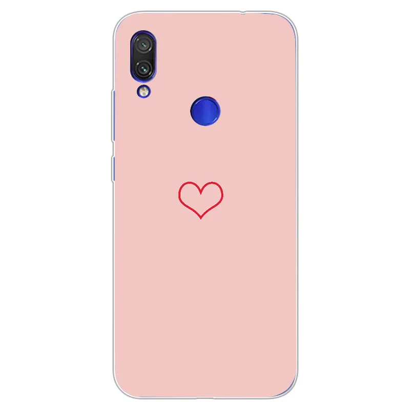 silicone case For Xiaomi Redmi Note 7 Case Soft TPU Back phone Cover 6A 6 clear protective bag |