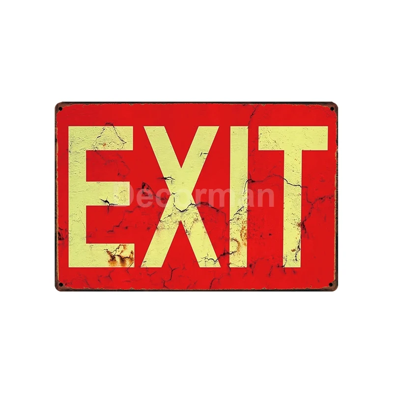 [DecorMan] HAVANA BEER MAN CAVE EXIT VIP металлические оловянные вывески без курения оптовая