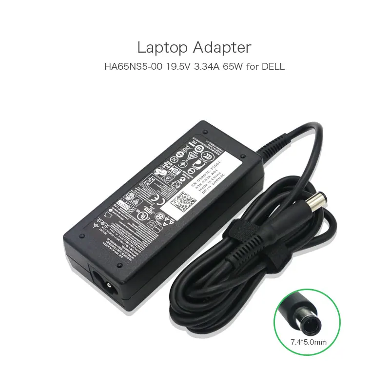 19 5 V 3.34A 65W коммутационный адаптер переменного тока для Dell INSPIRON 505M 3721 600M 14R 630M N4010