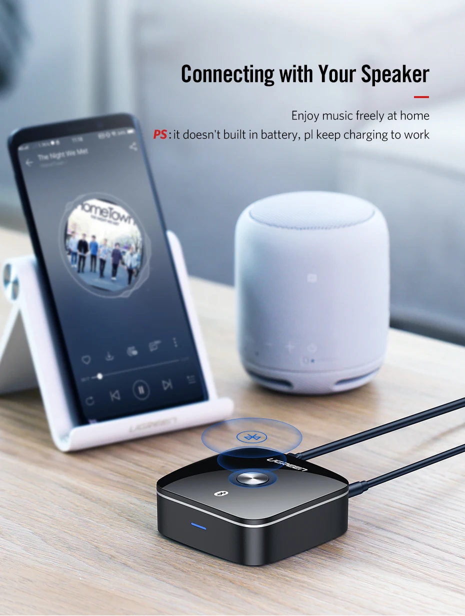 Ugreen Bluetooth RCA приемник 5,0 aptX LL 3,5 мм разъем Aux беспроводной адаптер Музыка для ТВ автомобиля RCA Bluetooth 5,0 3,5 аудио приемник