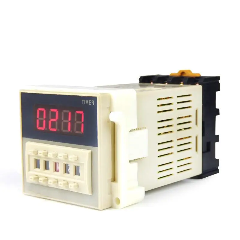 Реле 8-Pin SPST 0 01 S-99H99M 2 группы реле задержки включения 220 В/110 В/380 В/12 В/24 В с разъемом |