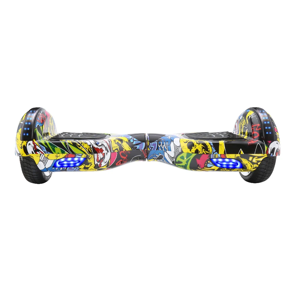 hip hop UL2722 Ховерборд, 6,5 дюймов, bluetooth, хромированный цветной Электрический скейтборд, руль, смарт, 2 колеса, самобалансирующийся стоячий скутер - Цвет: hip hop