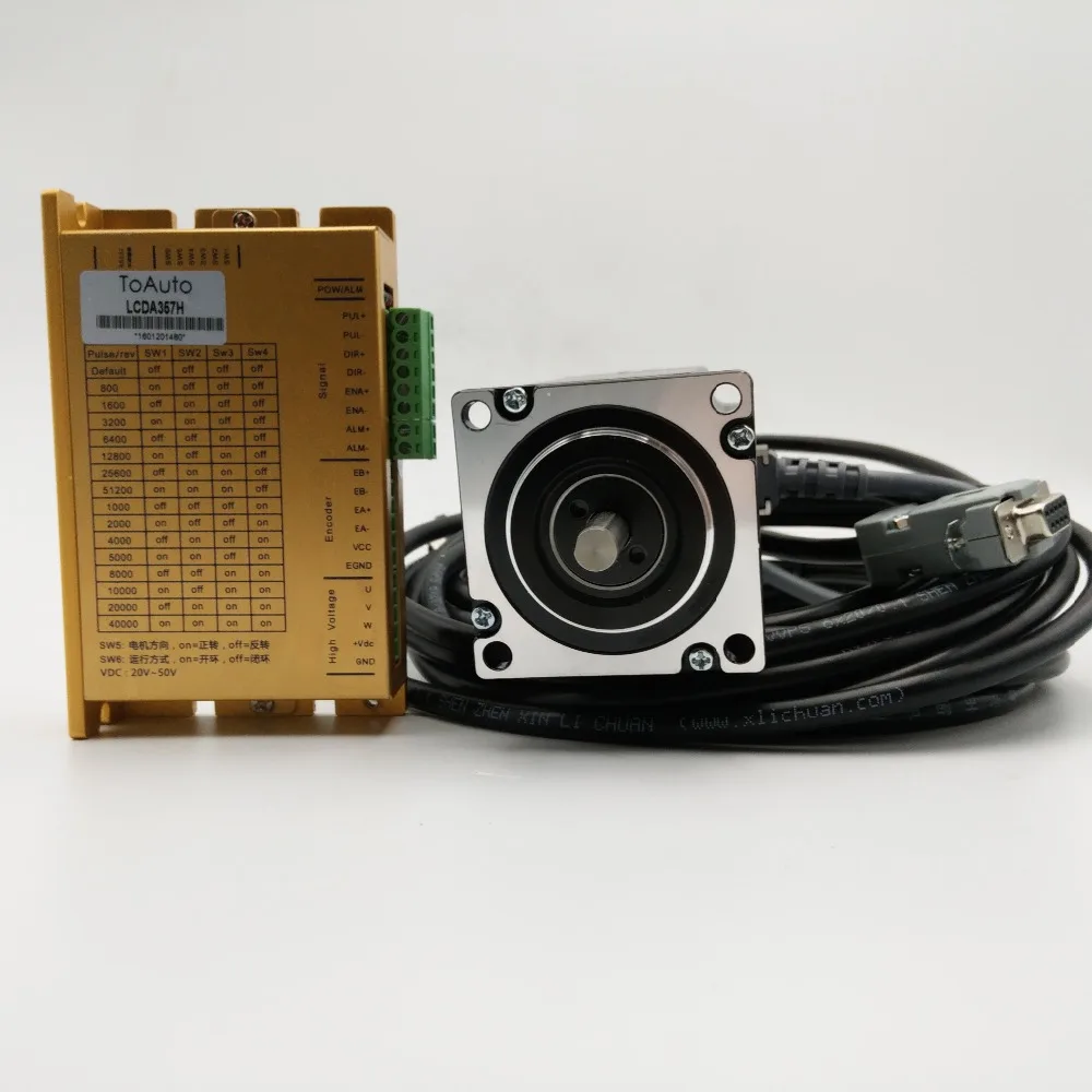 Фото NEMA23 57 мм 20 ~ 50VDC 3PH 3.5A 2NM оригинальный DSP закрытый цикл шаг двигателя привода NEMA23 57 мм 20 ~ 50VDC 3PH 3.5A 2NM оригинальный DSP закрытый цикл шаг двигателя привода