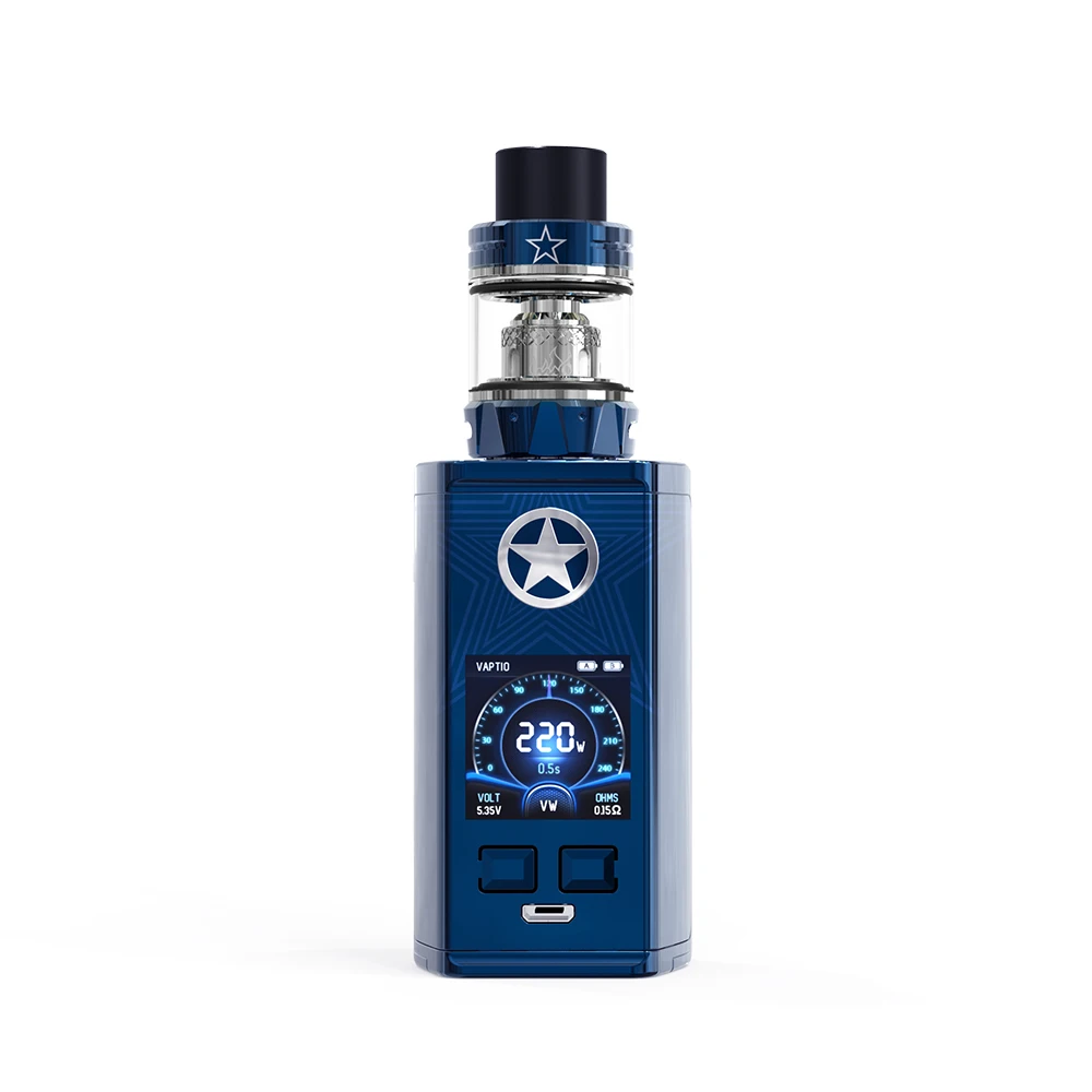 Подарок vape жидкость Vaptio капитан 220 Вт комплект 2 0 мл танк распылитель электронная