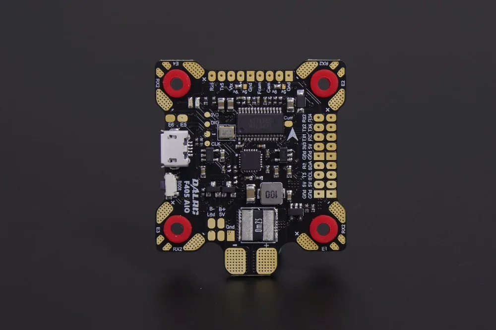 Управление полетом DALRC F405 AIO MCU STM32F405RGT6 Встроенный OSD BEC 9 В/3 А PDB для DIY гоночного