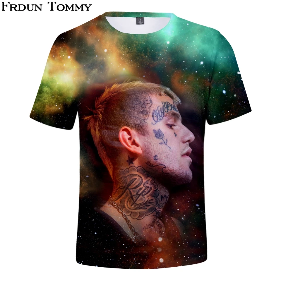 Frdun Toomy 3D Lilpeep хип хоп модная футболка с коротким рукавом и круглым вырезом мягкая