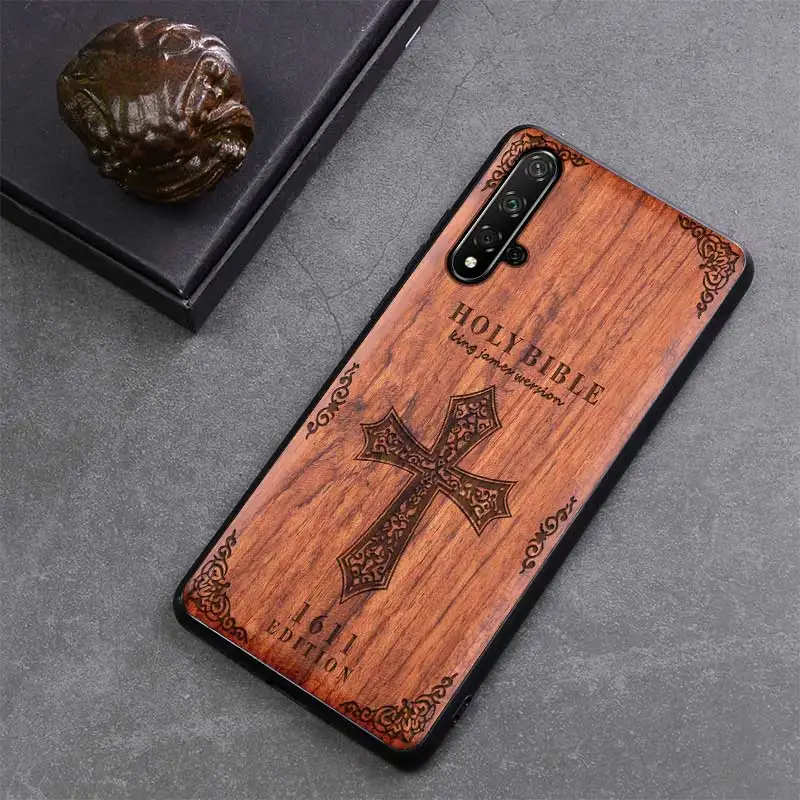 Резной деревянный ящик для huawei Honor 20 противоударный чехол TPU бампер чехол для huawei Honor 20 чехол деревянная оболочка Honor 20 Pro