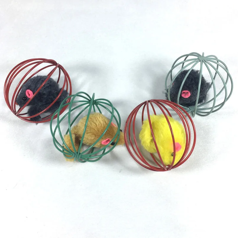 1 шт. Забавный питомец Котенок Кошка играет Мышь Rat Мыши компьютерные мяч клетке