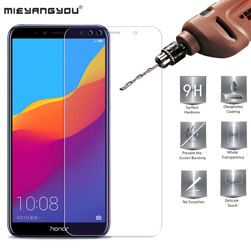 Закаленное стекло подходит для huawei P8 P9 lite Honor 8 9 10 4 5C 6X с чистящими инструментами 9H