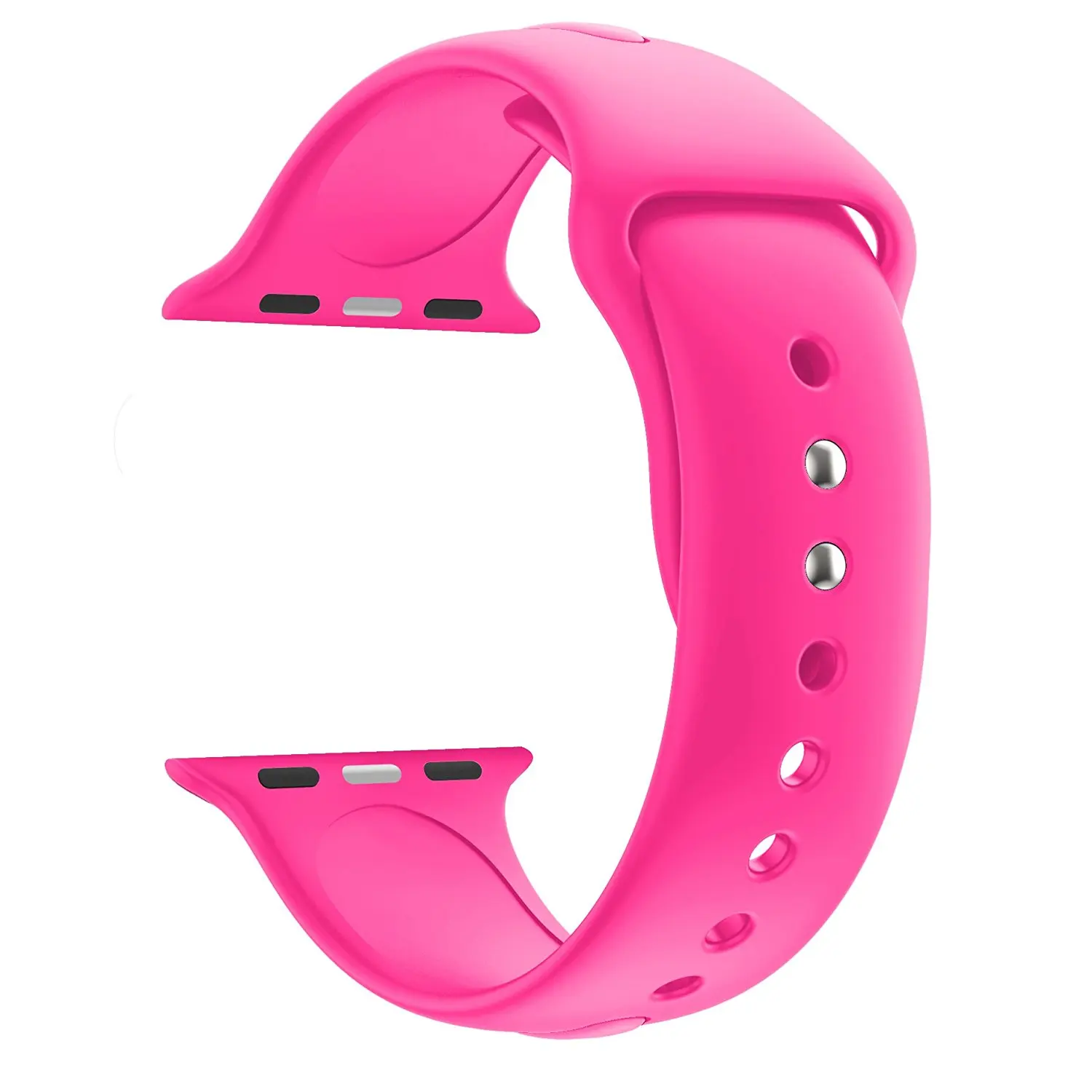 Barbie-Pink Мягкий силиконовый сменный спортивный ремешок для Apple Watch 38 мм 42 мм браслет на запястье для Apple Watch серии 5 4 3 ремешок 40 мм 44 мм - Цвет ремешка: Barbie-Pink
