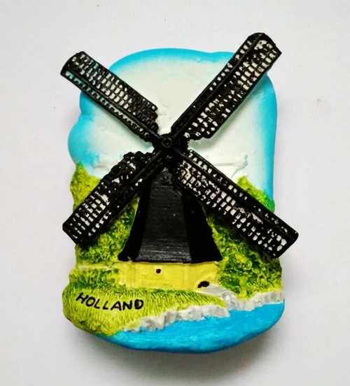 004 Голландские Amsterdam дамские тюльпаны ветряная мельница 3D магниты на холодильник туристические сувениры на холодильник магнитные наклейки для украшения дома - Цвет: 004