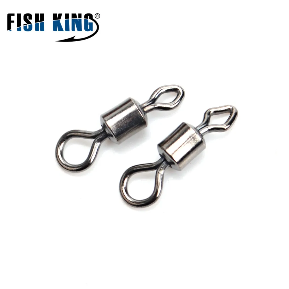 FISH KING бренд 1 упаковка 10 шт./лот гипер сильный рыболовный поворотный Rolling Diamand приманка на рыболовный крючок Разъем для рыбалки рыболовные снасти