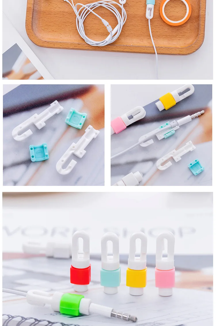 ETya 10 шт./лот, маленький кабель, защита для наушников, USB линия, аксессуар для телефона, держатель, Новая женская упаковка, дорожные органайзеры, аксессуары