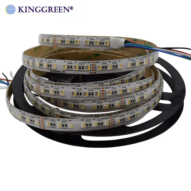 5mX супер яркость 3528SMD светодиодный полосы света DC24V вход 240 светодиодный/м холодный белый+ теплый белый настраиваемый CCT