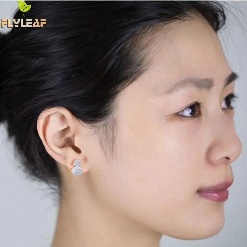 Серьги Flyleaf из стерлингового серебра 925 пробы серьги гвоздики в виде семьи милых