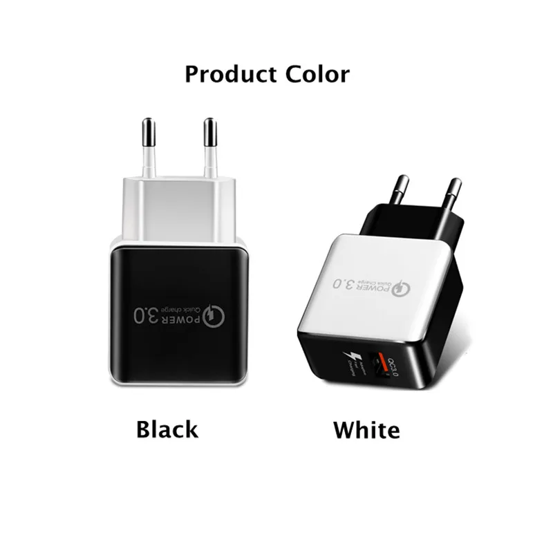Зарядное устройство YWEWBJH Quick Charge 3,0 2,0 USB с европейской вилкой, настенный адаптер для быстрой зарядки 5 в А для Samsung, планшетов, мобильных телефонов, зарядное устройство