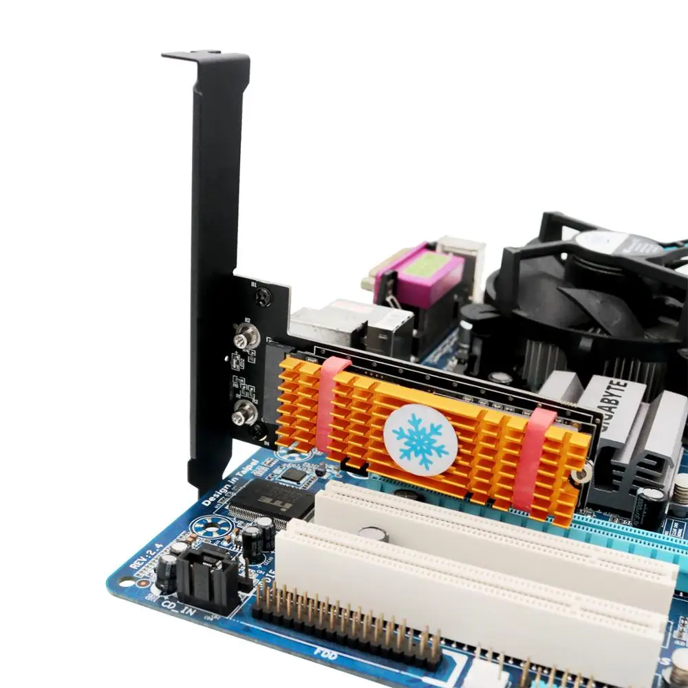 Адаптер хоста M.2 NGFF PCI e nvme SSD к Express 3 0x4 с радиатором адаптер x4 key M E 4X|Платы