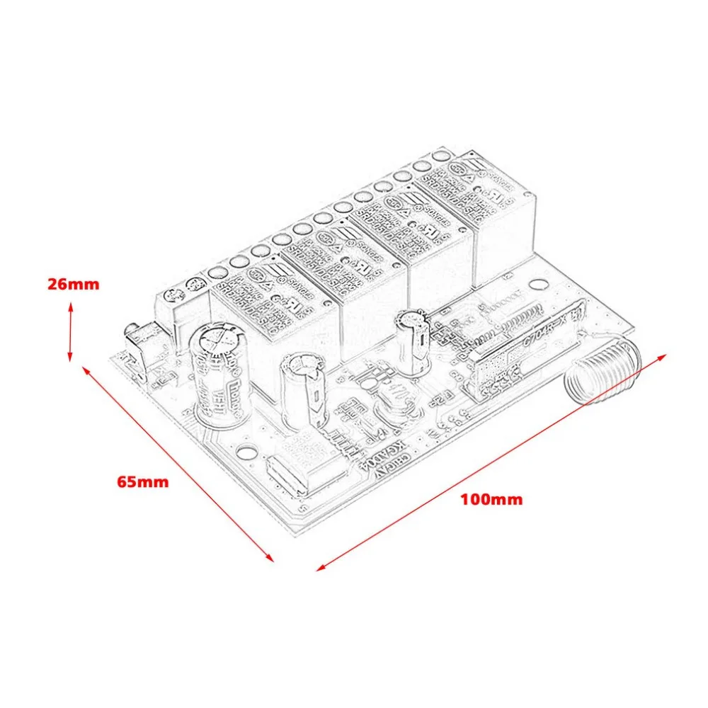 1 В шт. 12 4 способа Multi-function Switch Learning type Multi Modes RF 433 мГц универсальный беспроводной