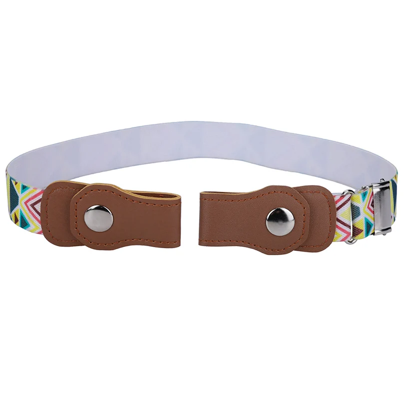 16 AWAYTR No Buckle Easy Elastic Free Adjustable Kids' Belt No Buckle Kids Elastic Free Belts for Toddlers Stretch Belts Boys Girls - Цвет: 16