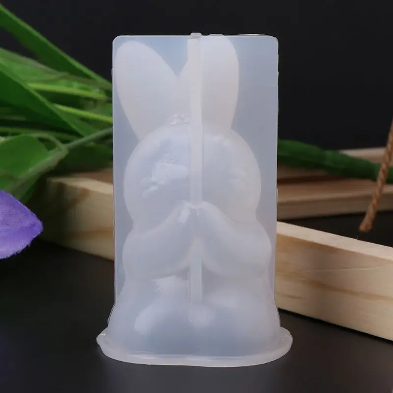 Silicone Mold 3D Animal Cute Rabbit Deer Christmas Gifts DIY Jewelry Pendant Tools Decor Crafts Resin Molds Handmade Findings