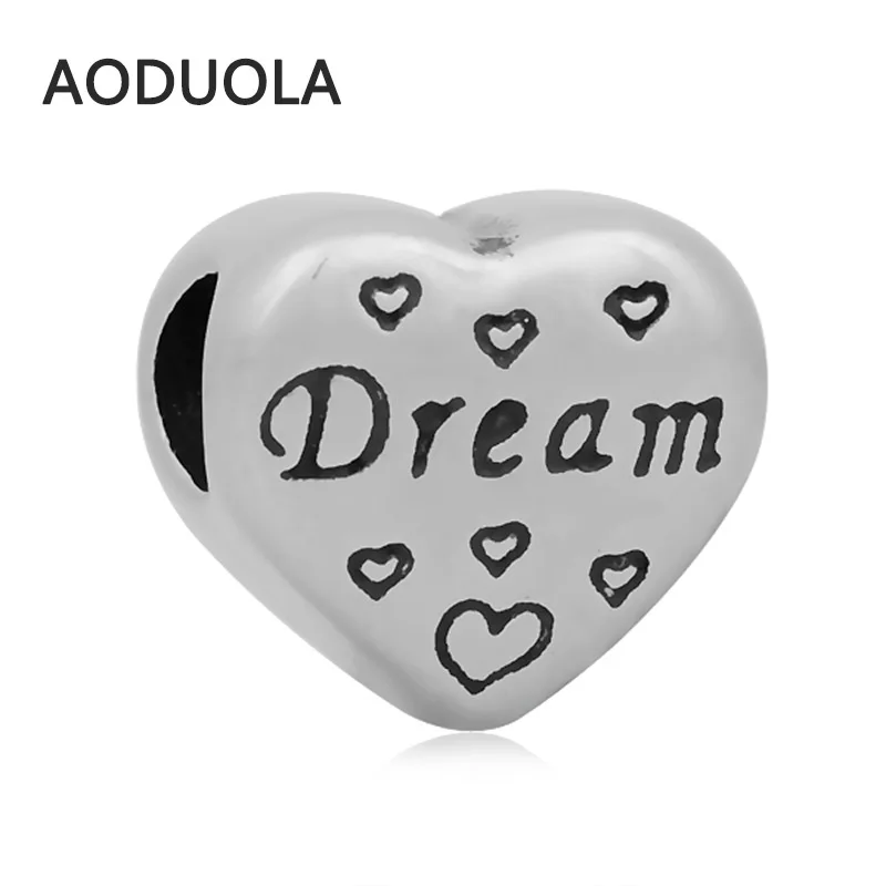 2 шт. в партии нержавеющая сталь форме сердца с буквенными бусинами сделай сам