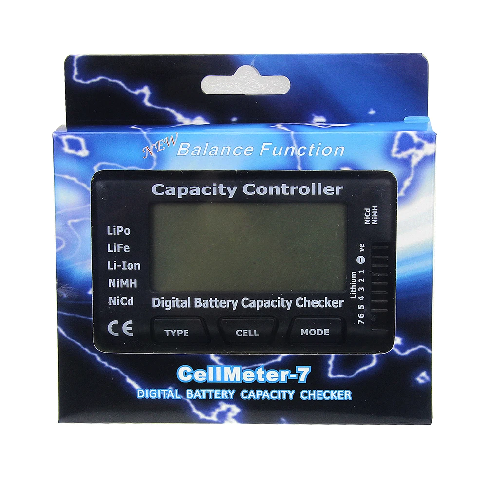 Высокое качество Cellmeter-7 цифровой аккумулятор Емкость Checker RC CellMeter 7 для LiPo LiFe Li-Ion NiMH Nicd
