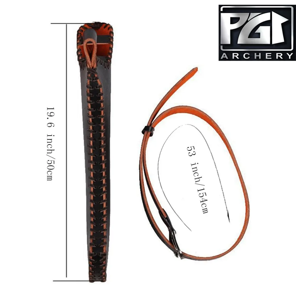 PG1ARCHERY традиционный колчан для стрел кожаный держатель с регулируемым ремнем