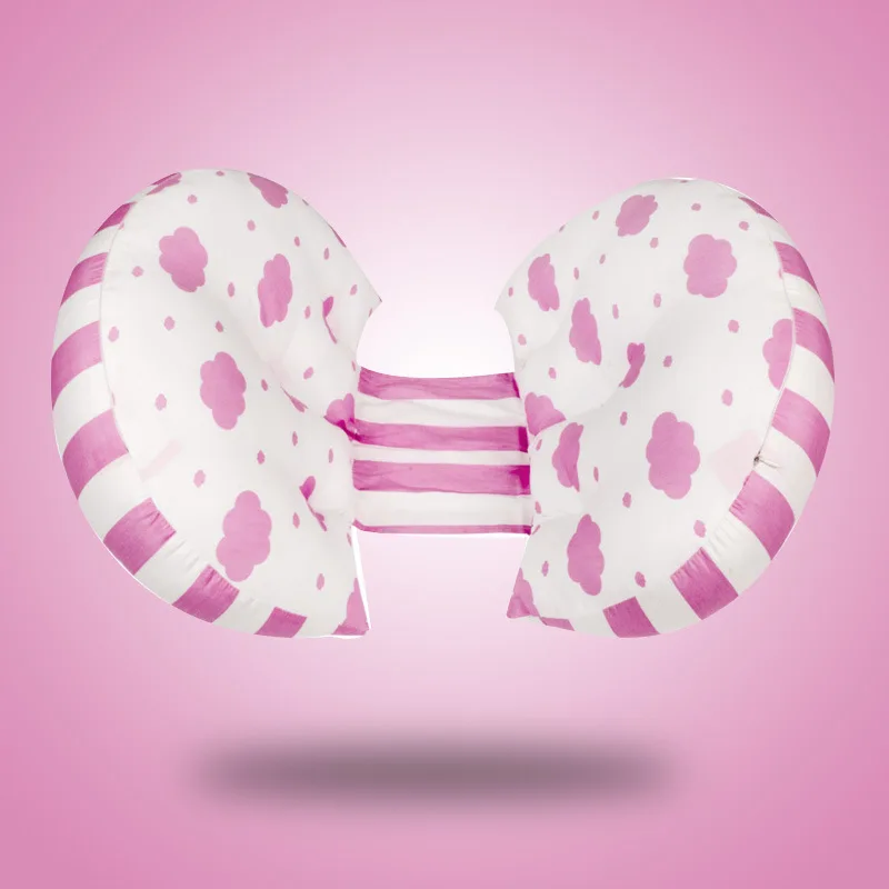 Pink Cloud Подушка для беременных, для тела, для живота, поясницы, поддержка, подушка для боковых шпалов, для беременных женщин, радикулит, облегчение боли в спине, u-образные подушки - Цвет: Pink Cloud