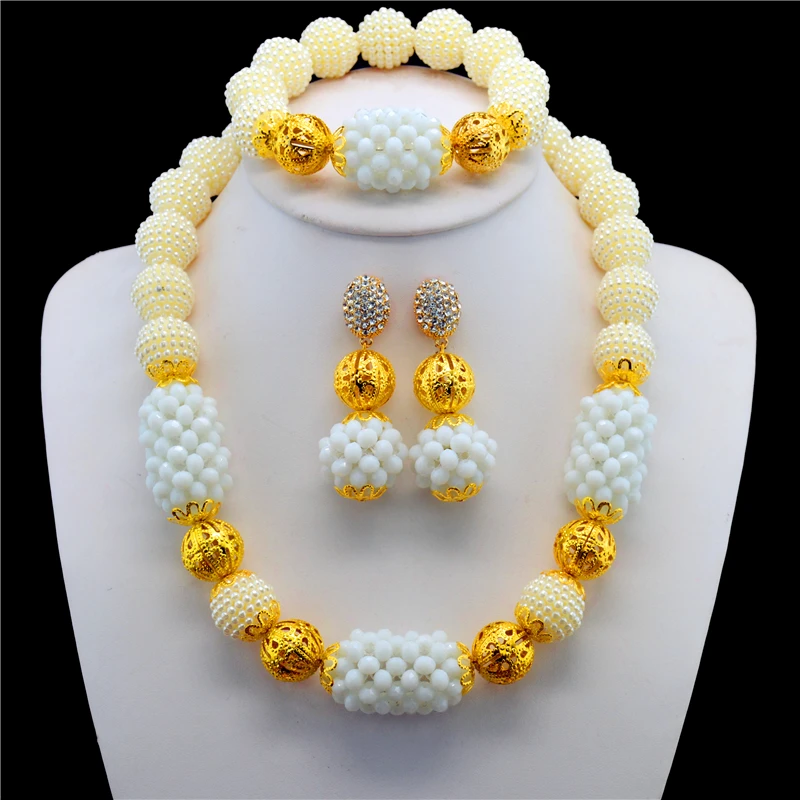 2017 Бесплатная доставка нигерийские бусы Свадебный комплект ювелирных изделий