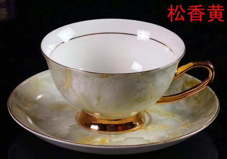 Retro Palace European bone china coffee cup saucer high-grade British ceramic cup afternoon tea mug saucer set Queen's Cup CL092