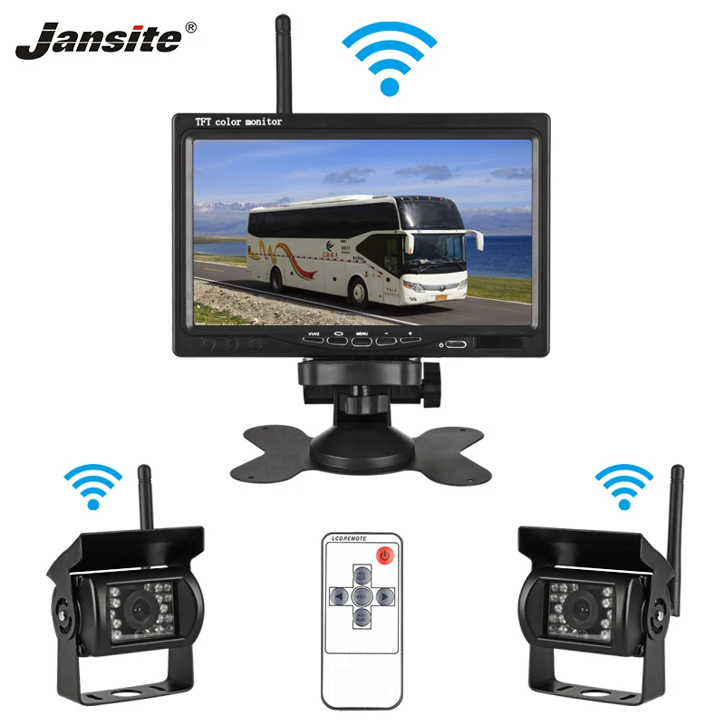 Jansite 7 &quotTFT LCD беспроводной HD автомобильный монитор дисплей камера s Обратная