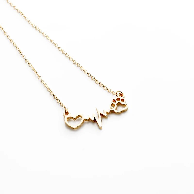 2017 Новый Сердцебиение Ожерелье Спасательный Круг Импульса Кулон Сердце Шарм