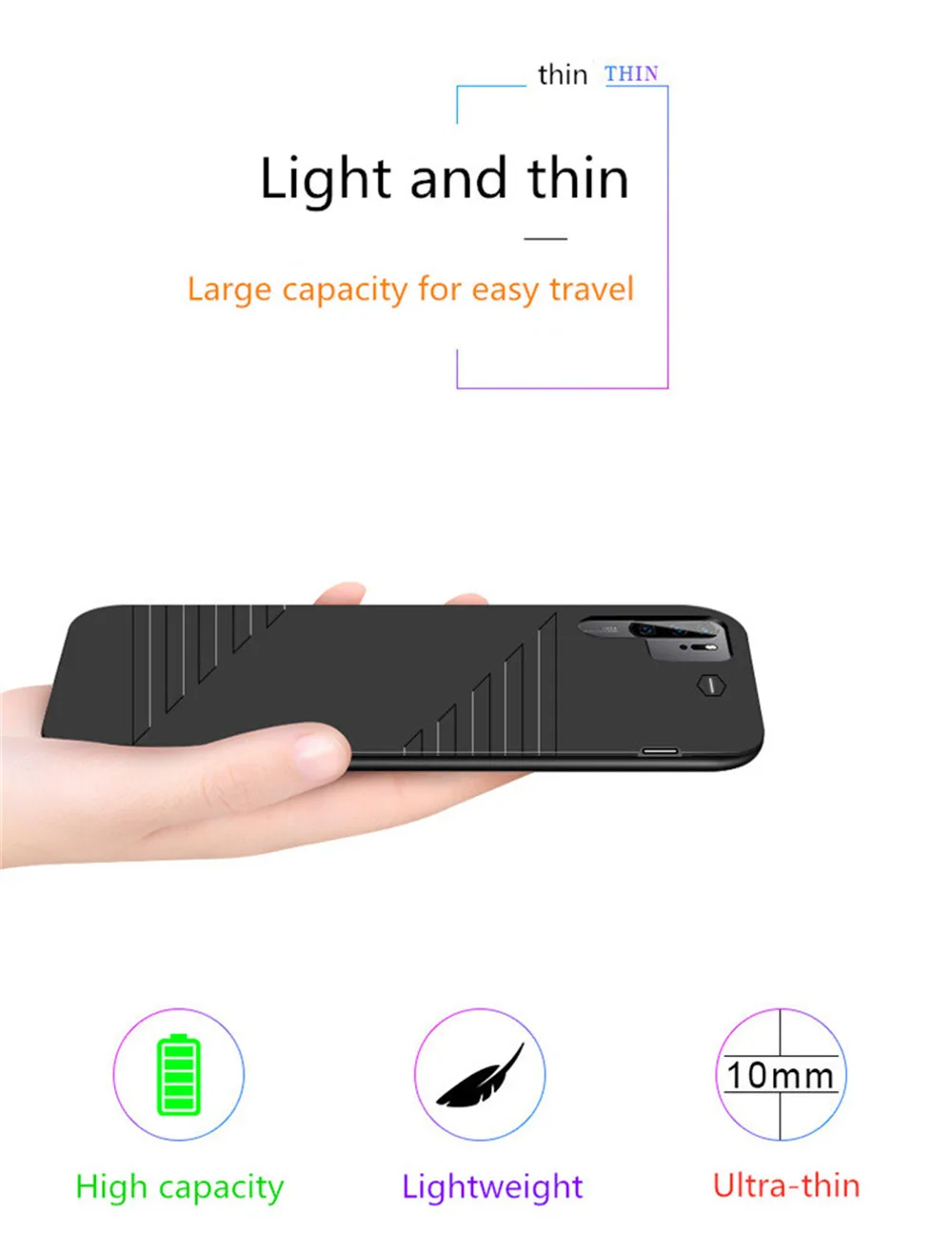 NTSPACE 6800 мАч запасной внешний аккумулятор чехол для huawei P30 зарядное устройство чехол s для huawei P30 Pro внешний аккумулятор чехол