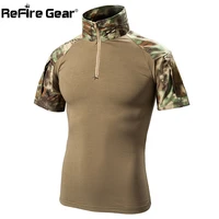 refire gear assault camouflage tactical t shirt men short sleeve us army frog combat t shirt summer multicam military tee shirts