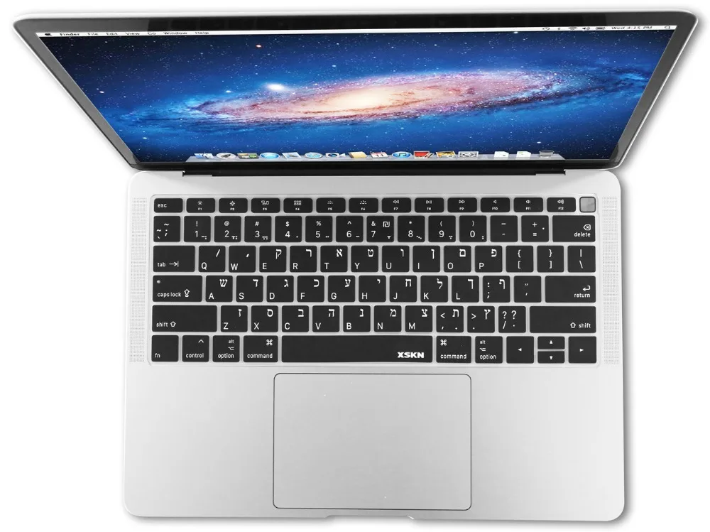 Чехол для клавиатуры XSKN на иврите нового MacBook Air 13 &quotс сенсорным дисплеем Retina A1932
