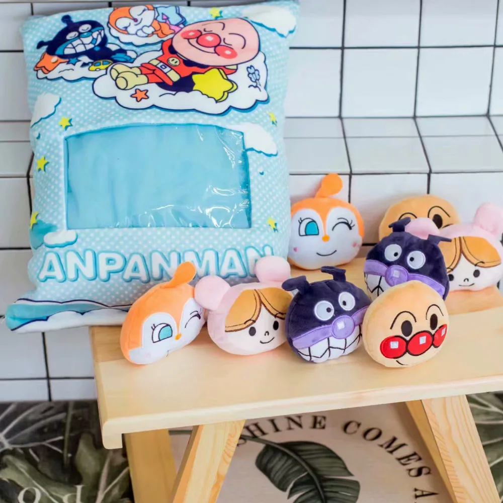 Candice guo плюшевая игрушка мягкая кукла мультфильм один мешок anpanman baikinman маленький